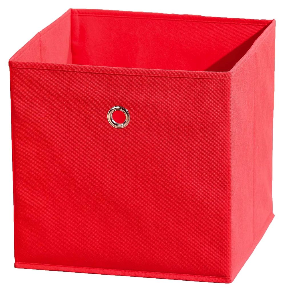 Faltbare Aufbewahrungsbox – Klappbarer Objekthalter – Stoff Faltbox – Aufbewahrungsbox für Raumteiler oder Regale – 32 x 32 x 32 cm – Mi...