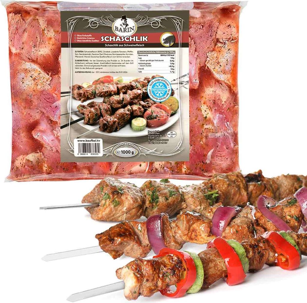 BARIN Schaschlik mariniertes Schweinenacken (1kg) aus Produktbild 