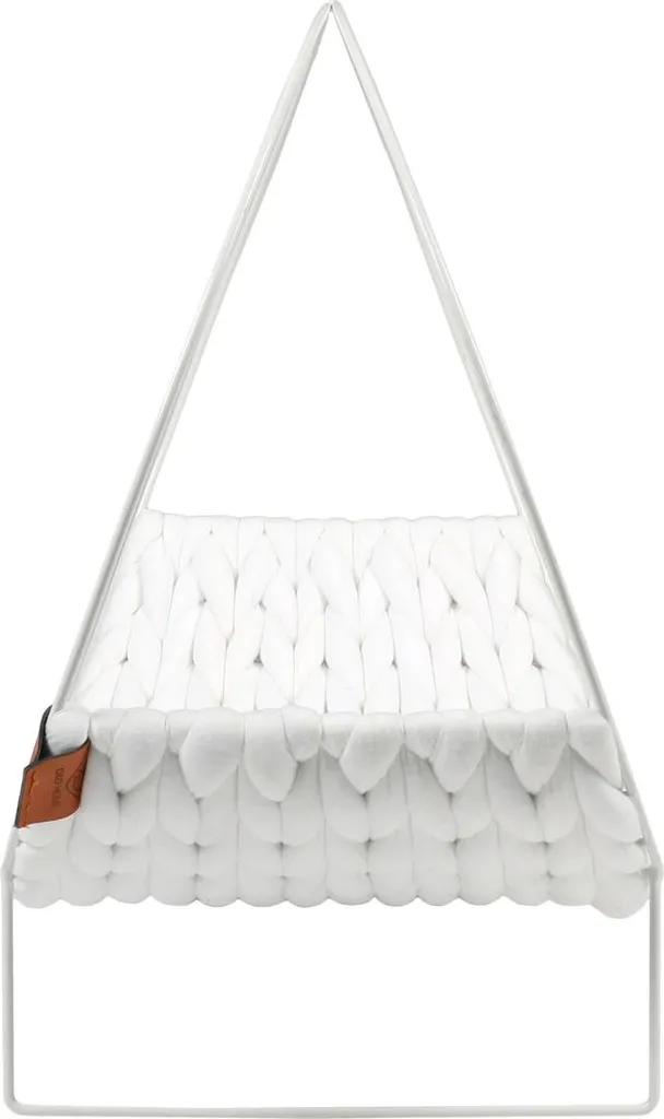 Coussin Blanc Quincy D&D pour Chat - Texture Moelleuse et Ultra Douce - 3