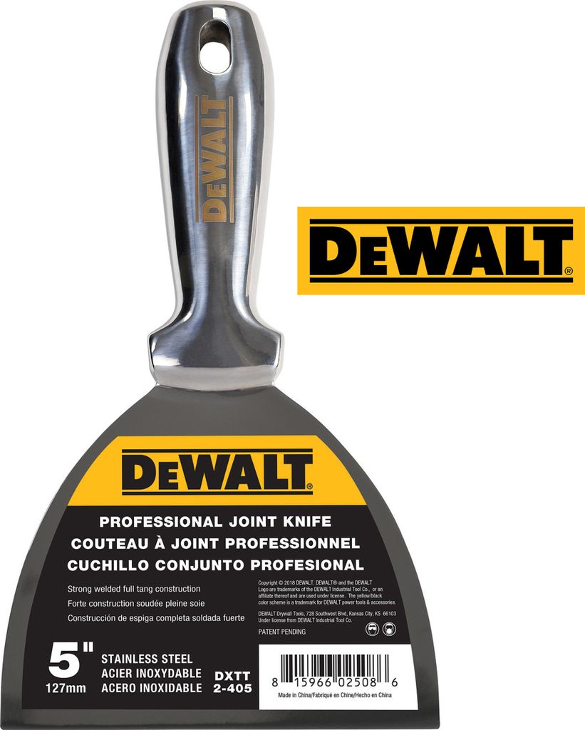 DEWALT Spachtel ganz aus Edelstahl 127mm rostfrei Produktbild 