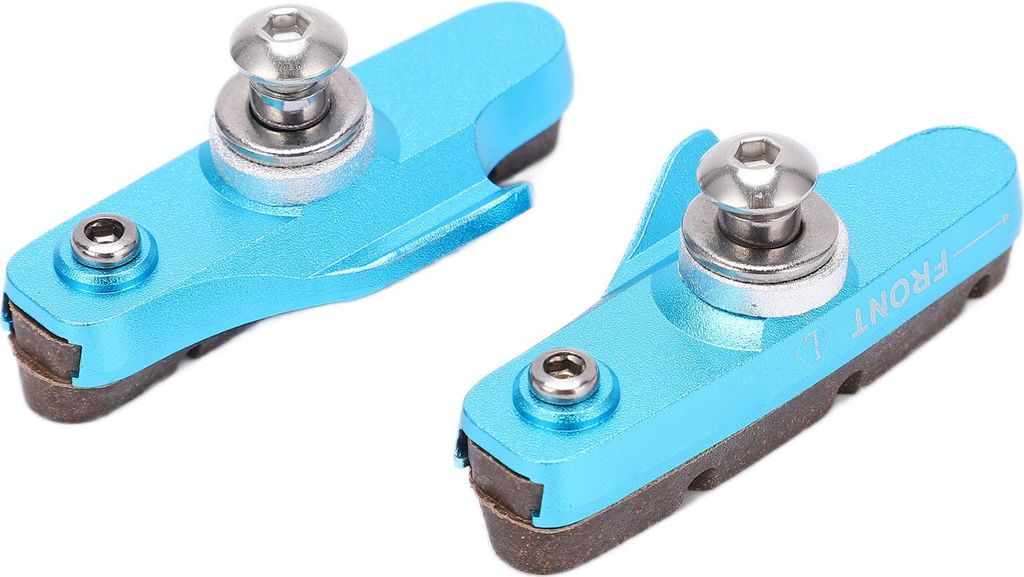 CANSUCC 2 Stück Fahrrad-Bremsbeläge, professionelle Mountainbike- und Rennrad-V-Pads, Blau