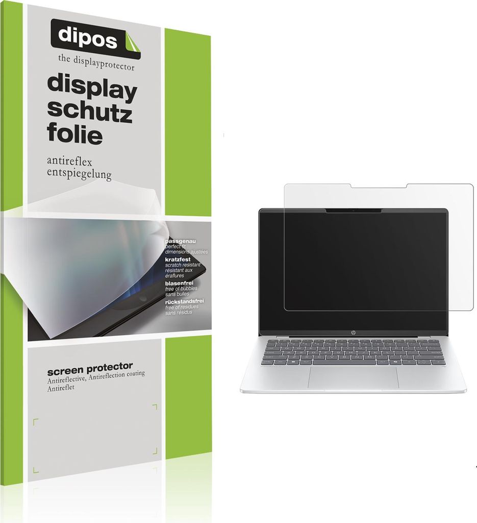 2x Schutzfolie für HP OmniBook 5 14 Zoll matt Displayschutzfolie Folie Display Schutz dipos