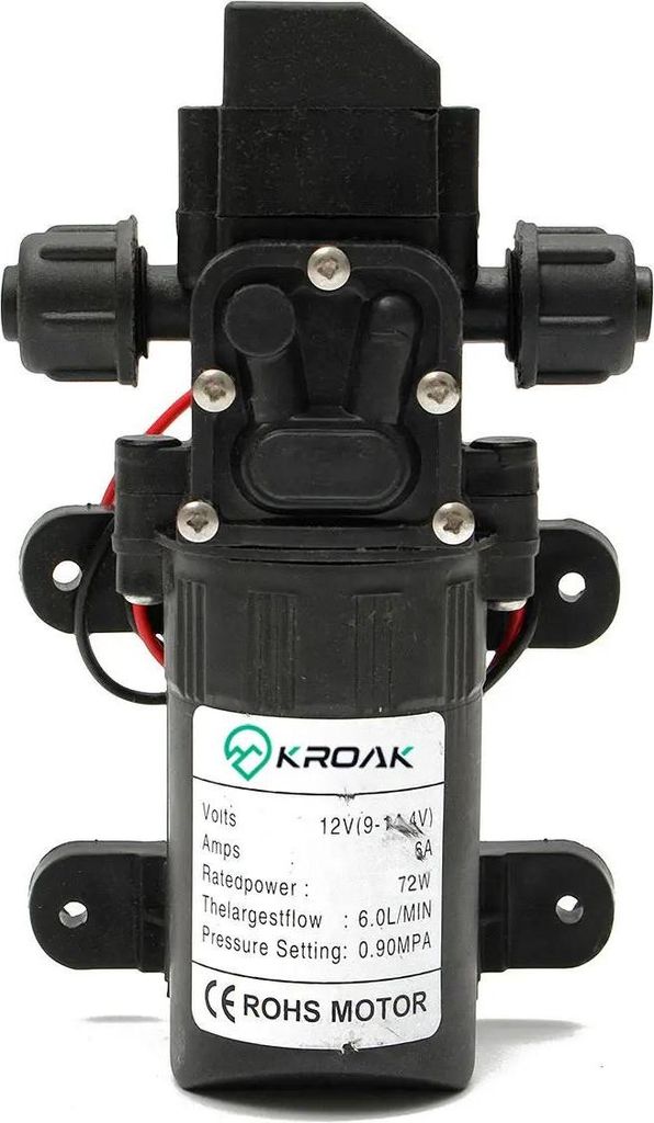 Wasserpumpe - Membran-Druckpumpe/Boosterpumpe - Gewindeanschluss - 3 V - Hochdruck - EU-Stecker - - Für Wohnmobil und Boot