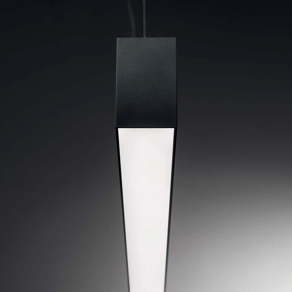 Réglette LED Suspendue Noire 120cm Ideal Lux System Fluo Wide 3000K