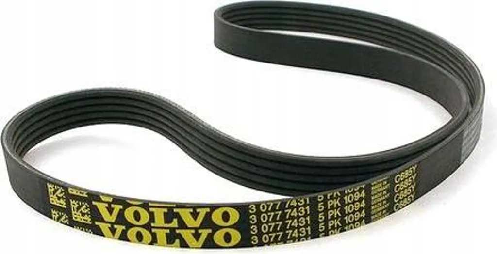 Courroie striée en V pour Volvo S60 V60 XC60 2.0T 2.5T qualité OE