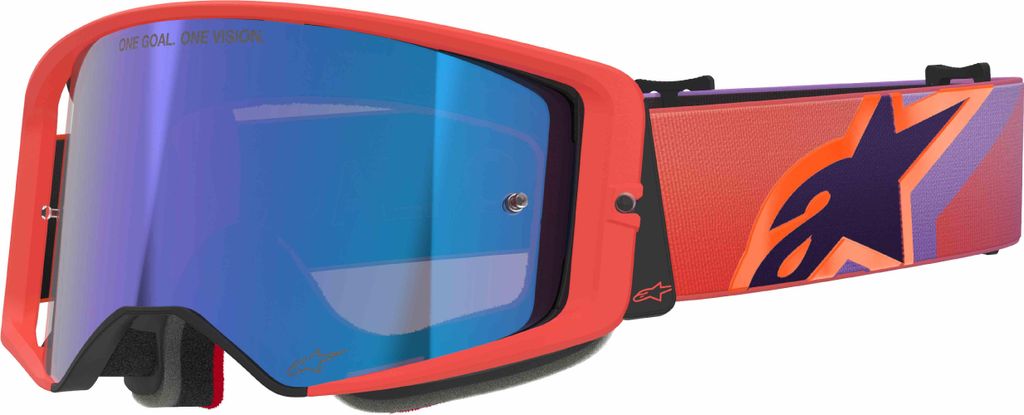 Alpinestars Supertech Vision Corp Motocross Brillen, rot