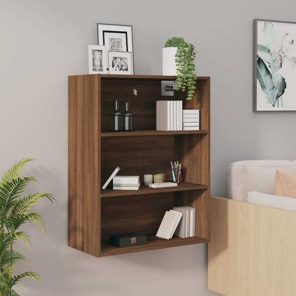 vidaXL Hängeschrank Braun Eichen-Optik 69,5x32,5x90 cm