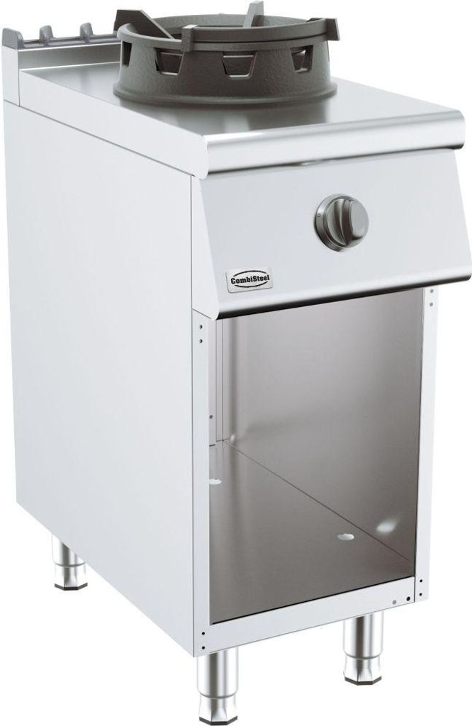 Combisteel Base Wok Herd Serie 700, Gasbetrieben, 10 kW Leistung, 400x700x900 mm