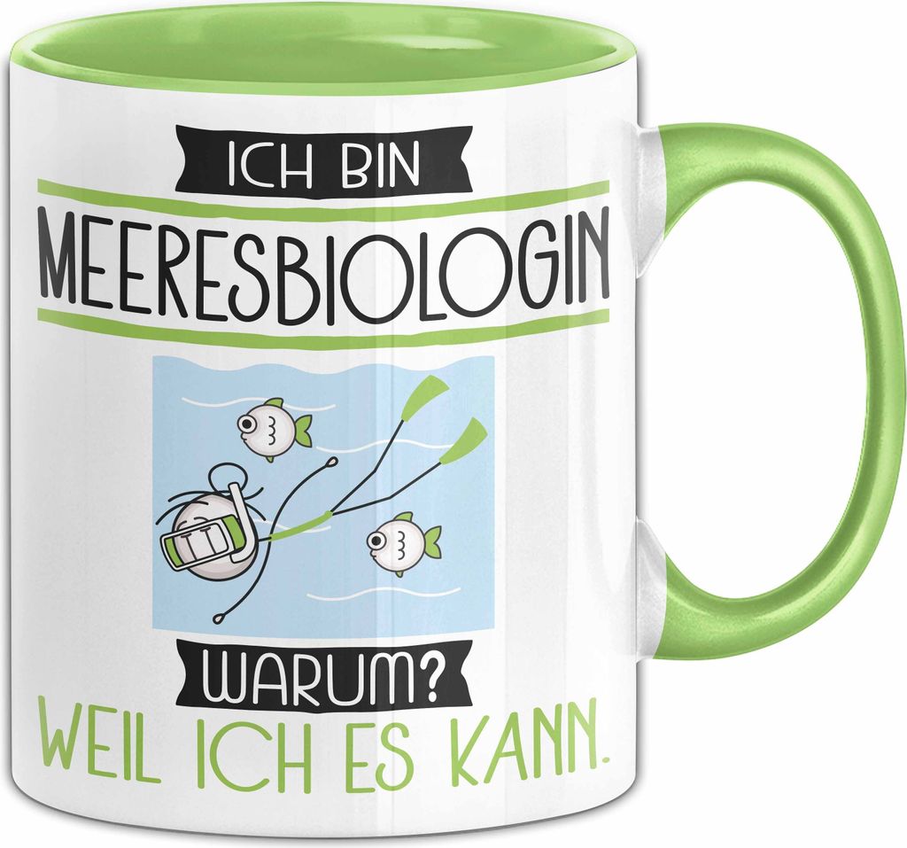 Meeresbiologin Tasse Geschenk Ich Bin Meeresbiologin Warum Produktbild 