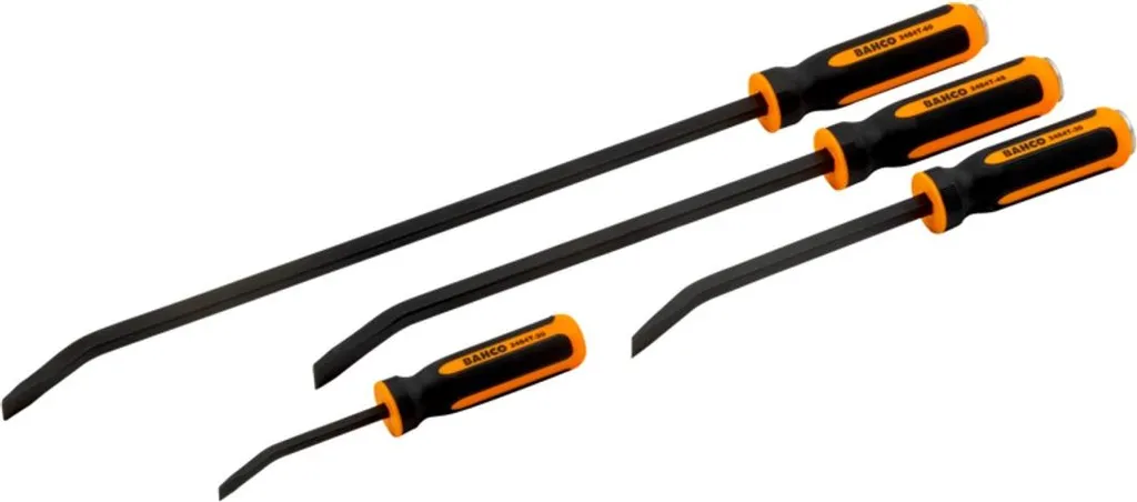 Jeu de 4 barres de levier Bahco 2484T/S4 traversantes pour atelier