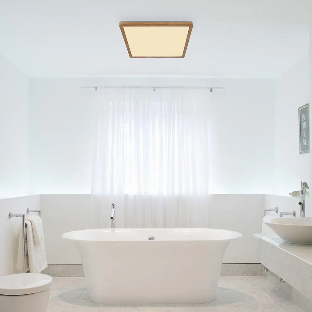 Plafoniera Globo Legno LED - Luce Accogliente per Camera e Sala - 5