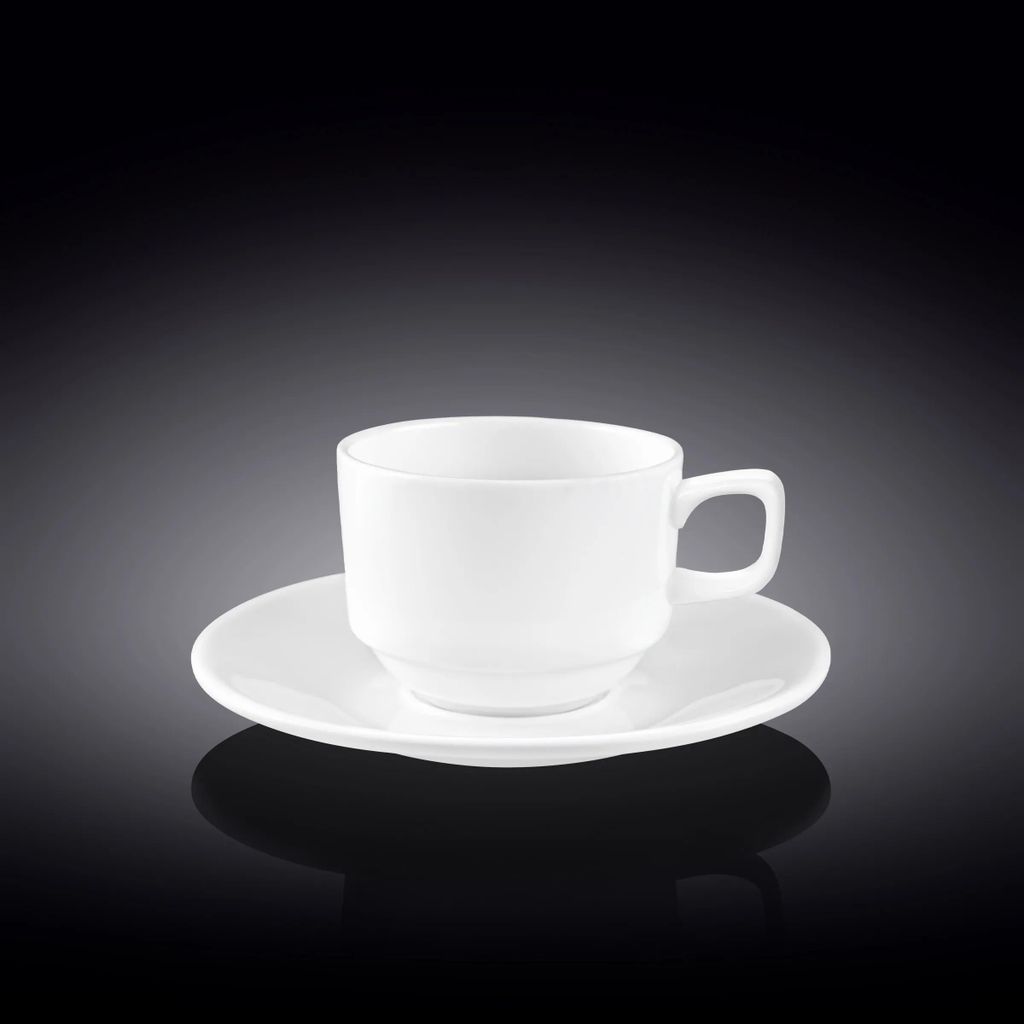 Wilmax Kaffeetasse mit Untertasse 140 ml Stella WL-993039/AB