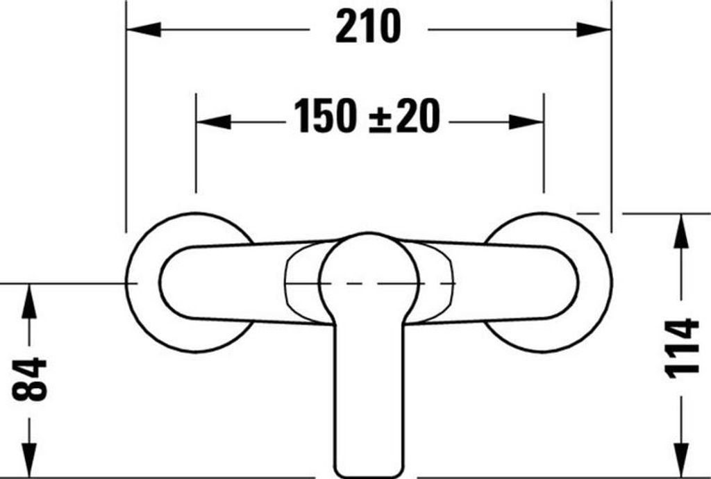 Duravit A.1 Brausemischer, A14230001010