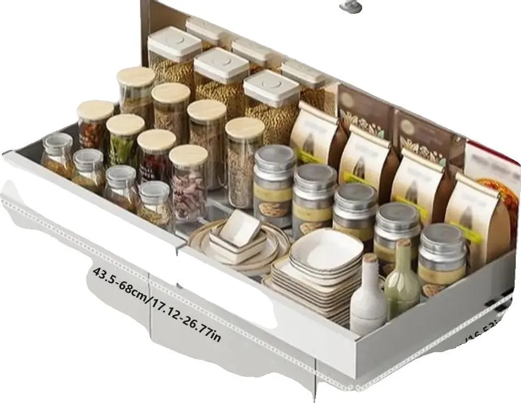 Organisateur de placard extensible blanc style moderne minimaliste - L