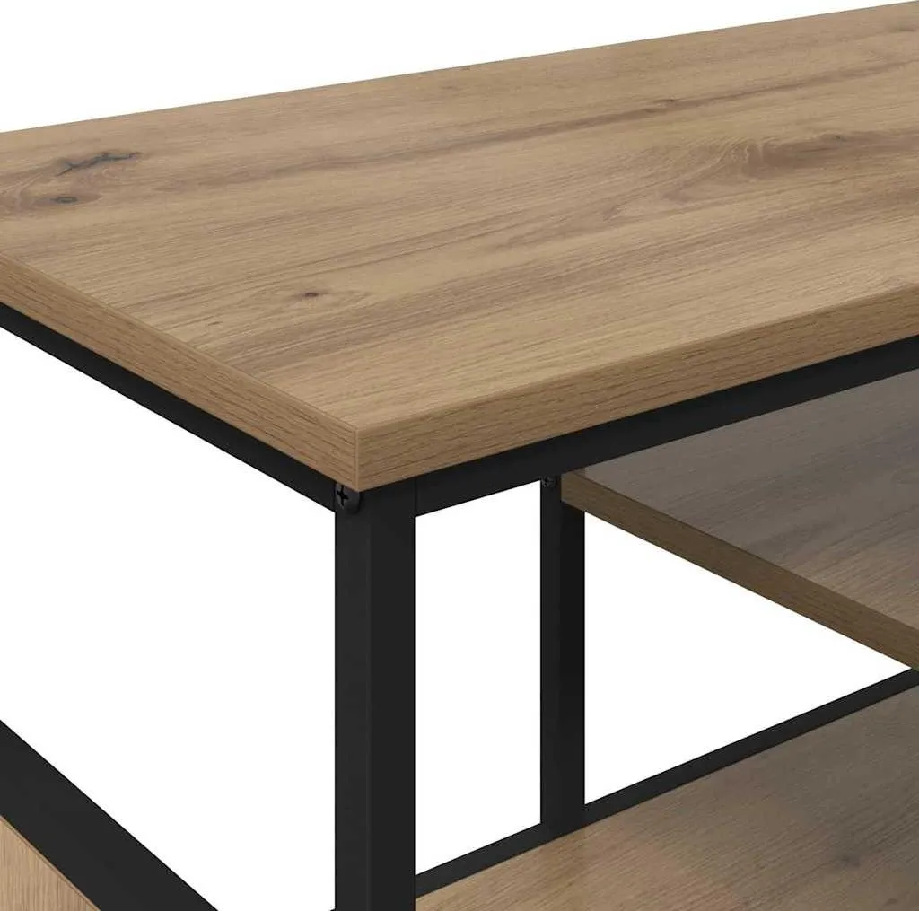 Offerta Mobile TV 100cm Rovere Artisan e Ferro - Robusto e Moderno - 7