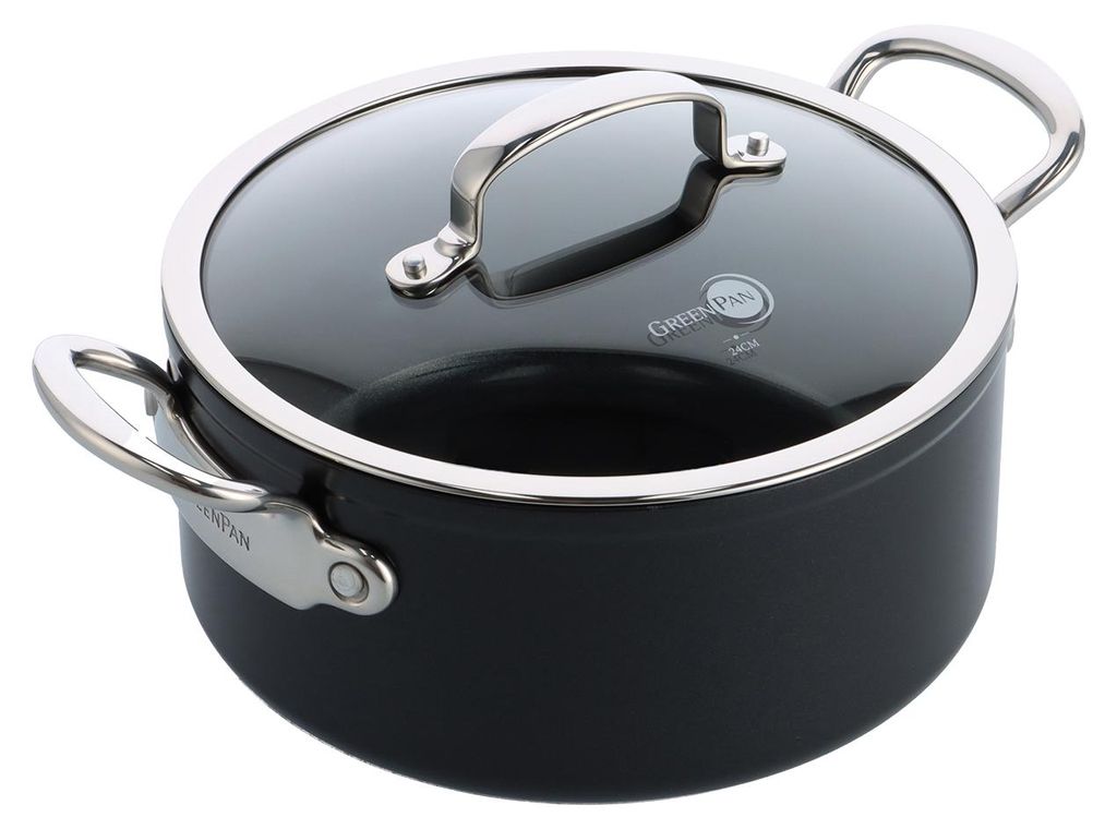 GreenPan Barcelona Pro, Rund, Allzweckpfanne, Schwarz, Produktbild 