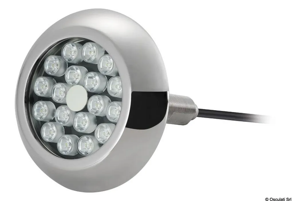 Projecteur sous-marin LED pour bateau 18 points blancs - Osculati 12V