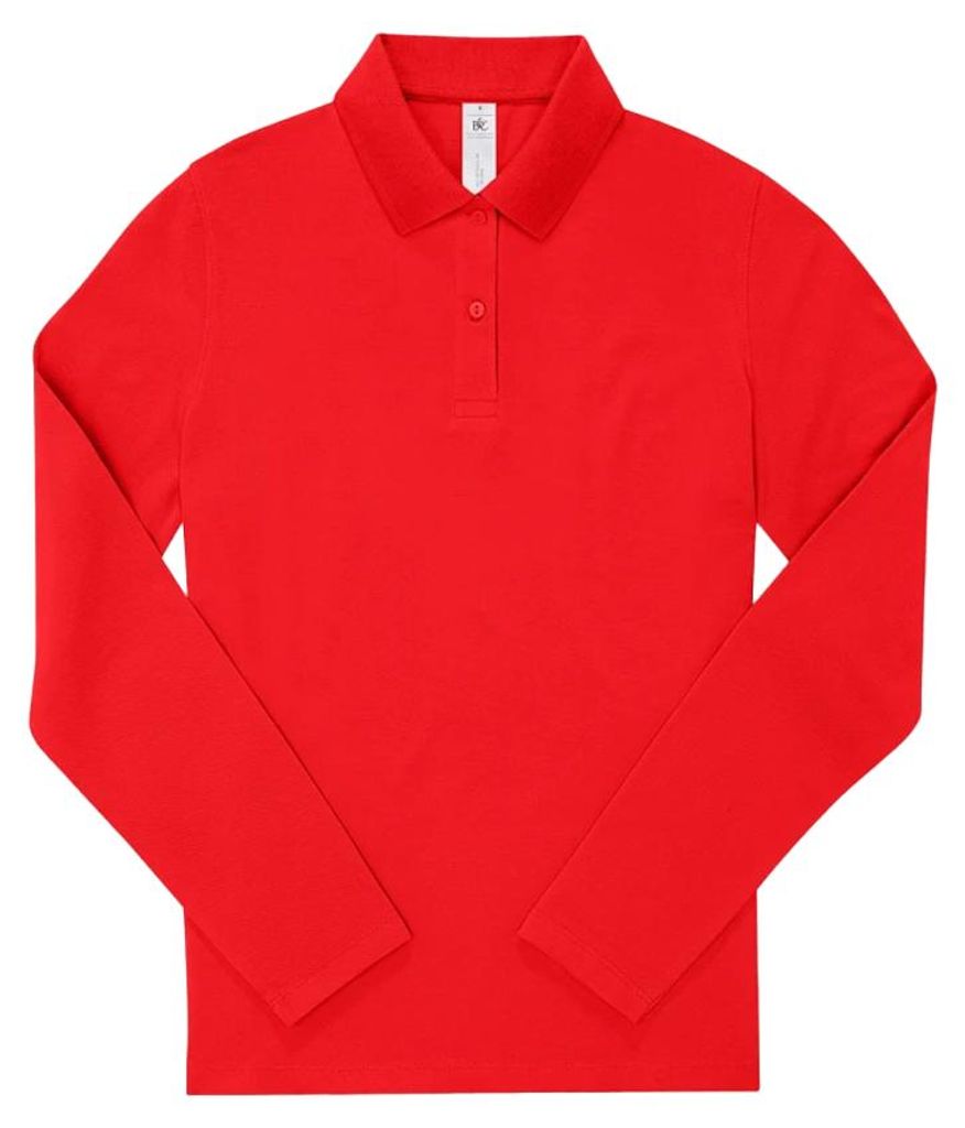 B&C - "My Polo 180" Hemd für Damen, Langärmlig LT3182 (XL) (Rot)