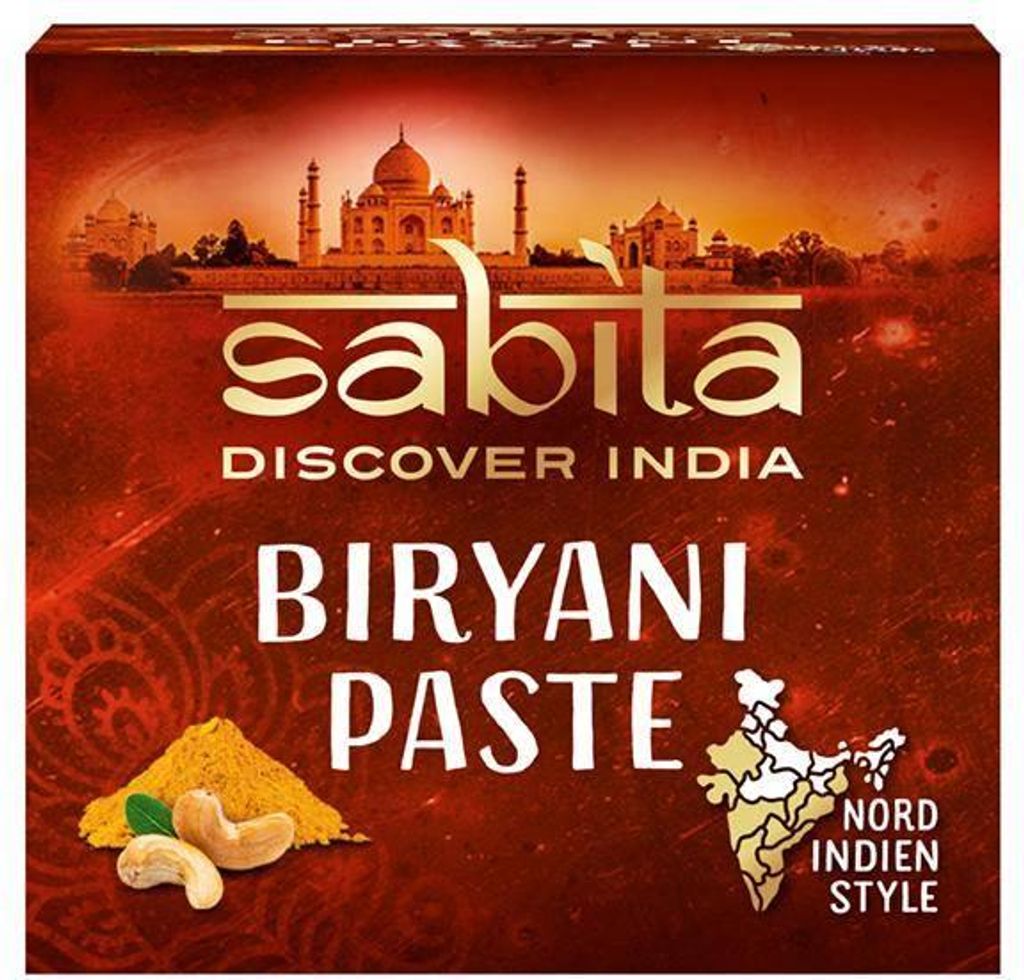 Sabita Biryani Paste 40 G Packung Vegan Glutenfrei Produktbild 
