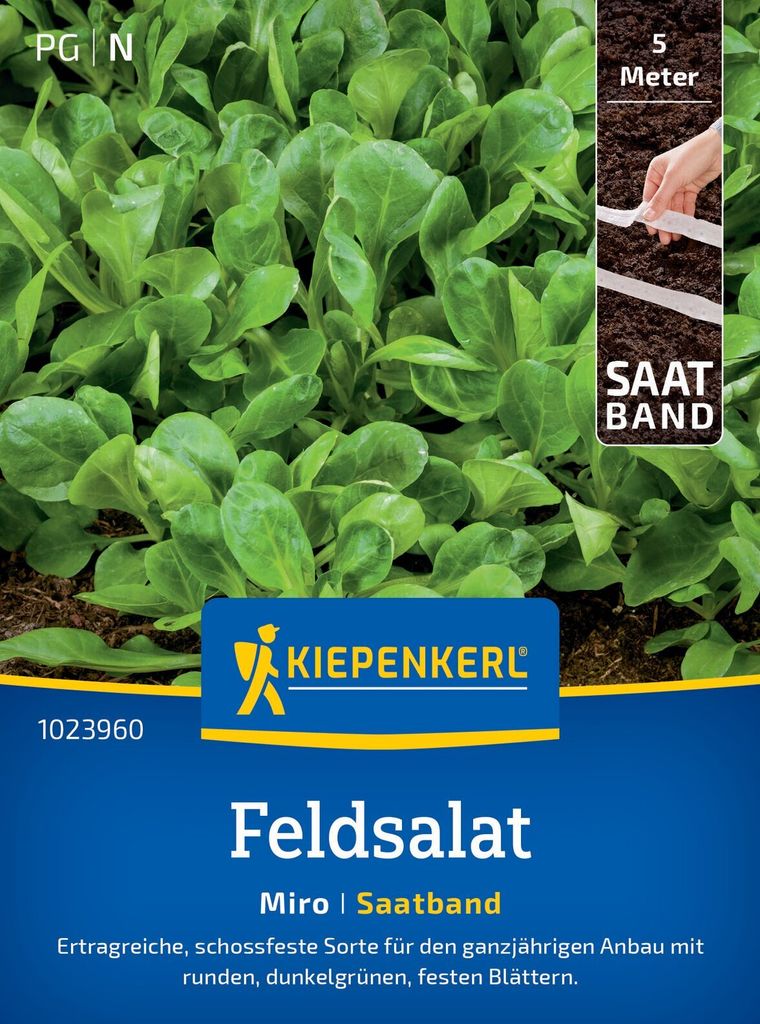 Kiepenkerl Feldsalat Saatband Miro Valerianella locusta 5 lfd. Meter