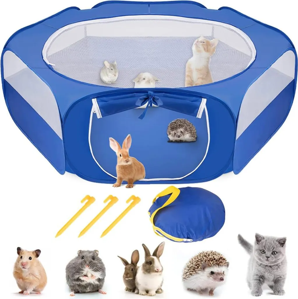 Box Parto e Recinto Cuccioli Pieghevole | Gabbia Tessuto per Piccoli Animali
