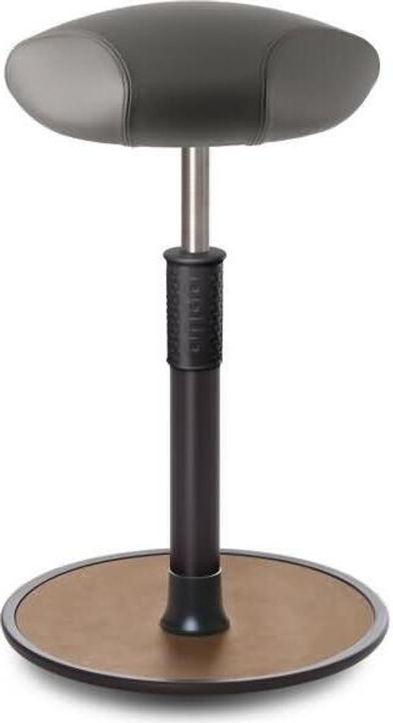 Sitz- Stehhocker Free Tall Triangel Boxmark Leder Grau Produktbild 