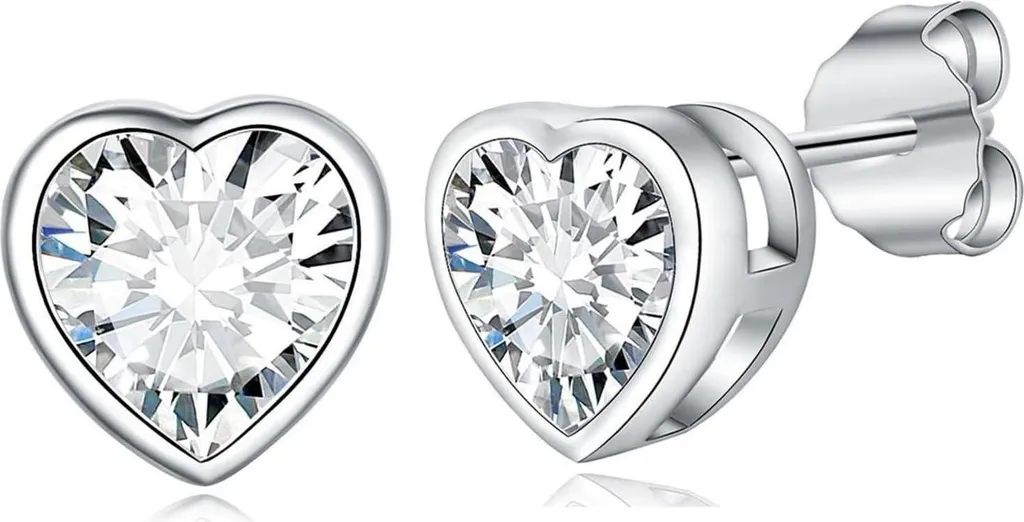 Orecchini GW cuore argento 925 orecchini donna regalo di compleanno