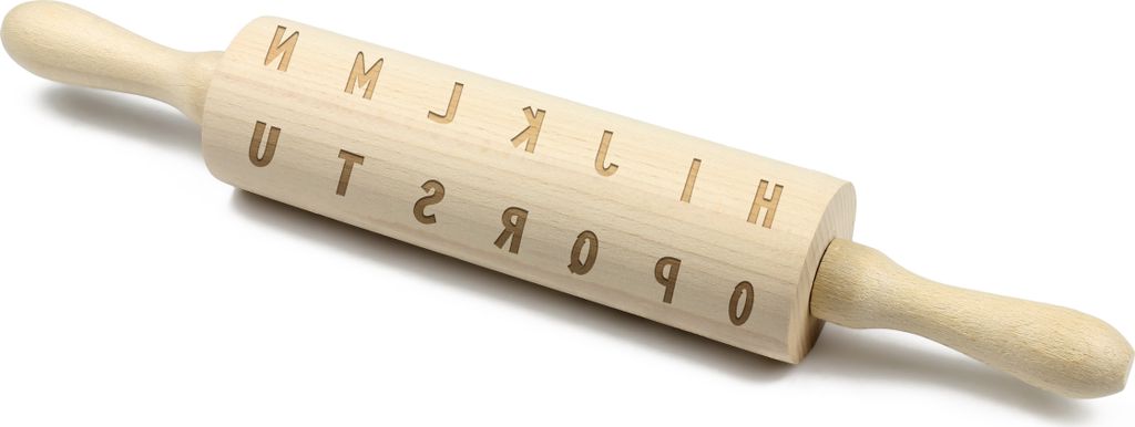 Alphabet - Gravierter Nudelholz für Backliebhaber, Marke Art-Dog