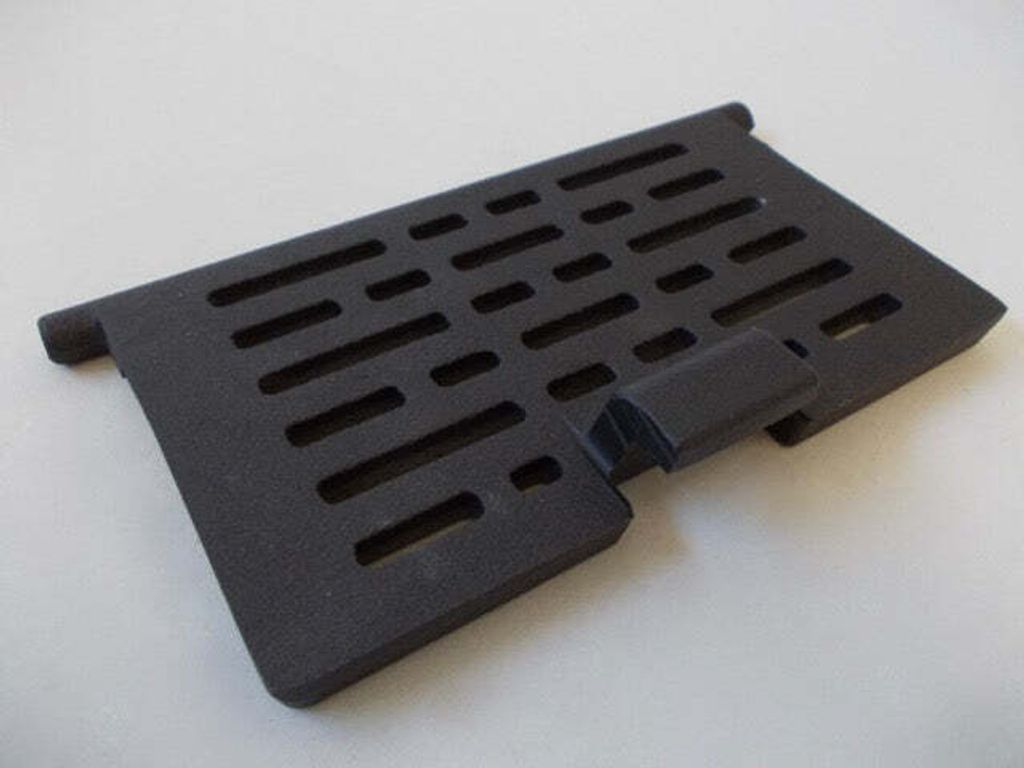 Ofenrost 11 x 18 cm (mit Nasen) als Klapprost, Kaminrost Guss