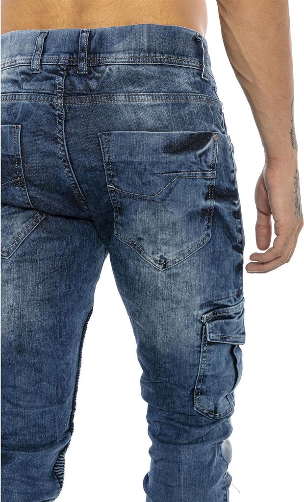 Red Bridge Herren Jogger Denim Jeanshose Cargo Hose Narrow Produktbild 5