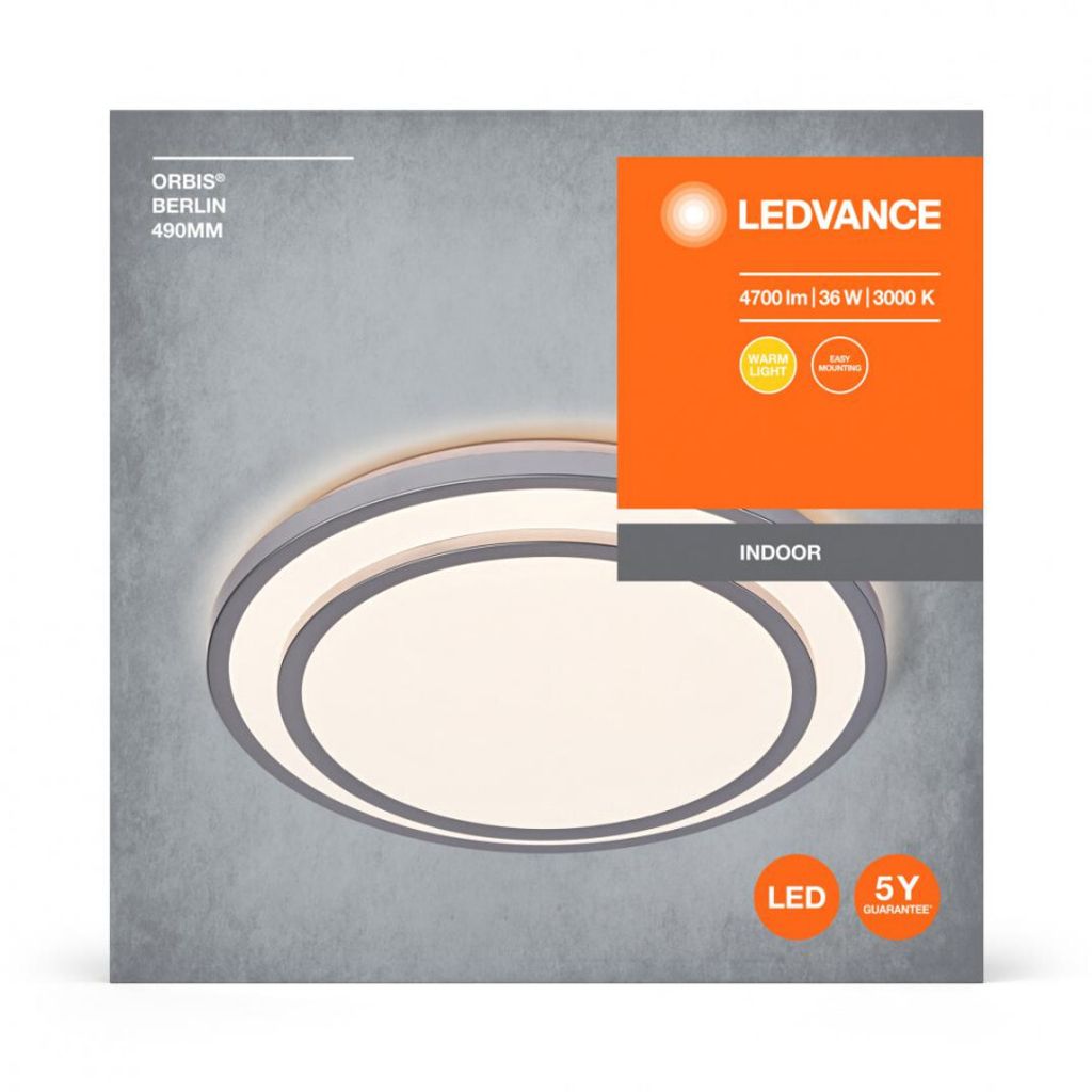 LEDVANCE LED Deckenleuchte ORBIS BERLIN 49cm 36W 830 SI Produktbild 