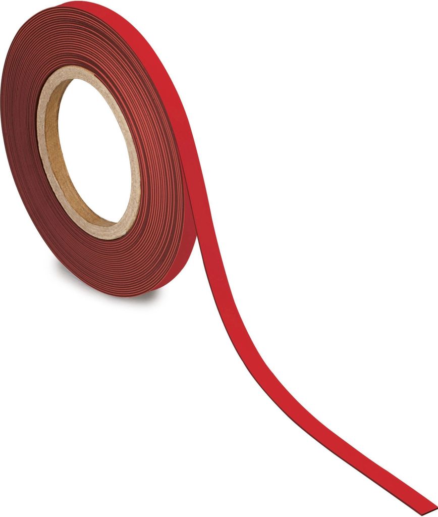 Kennzeichnungsband magnetisch 1cmx10m rot Packung mit 20 Stück