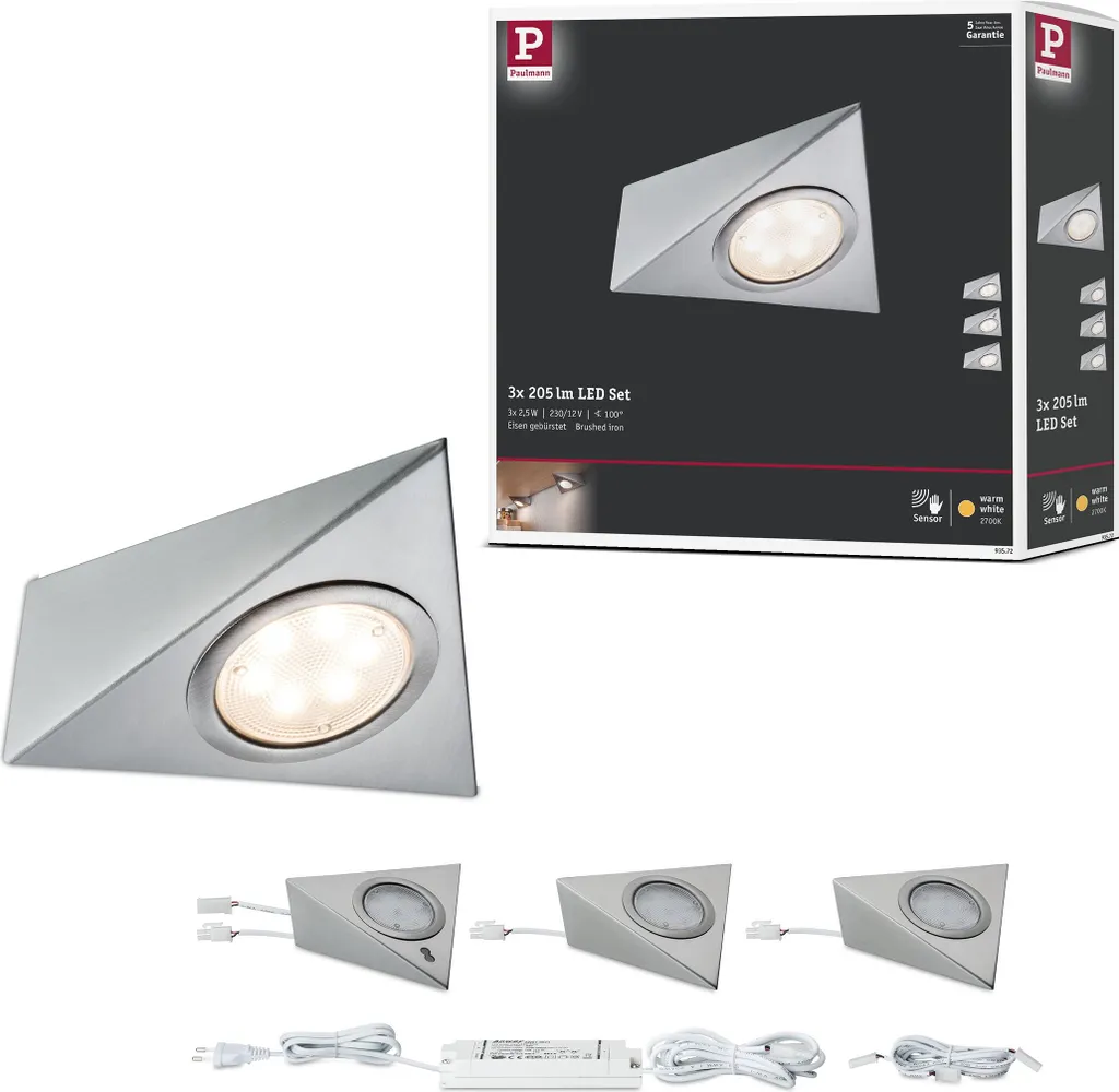 Éclairage de plan de travail cuisine Paulmann lampe LED armoire basse