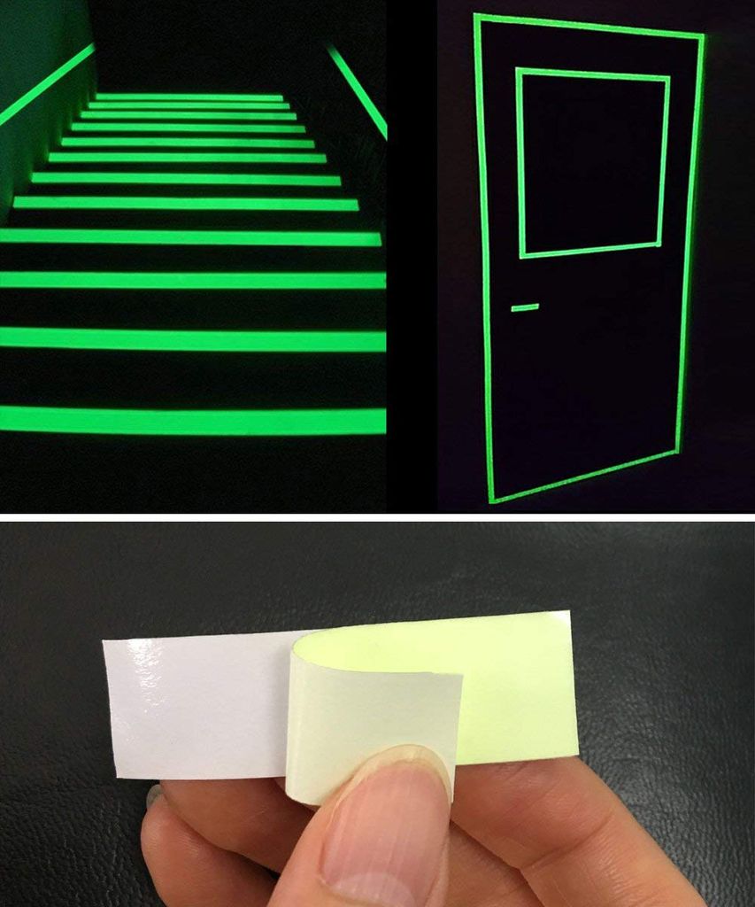 Leuchtendes Klebeband - 5m Grün, Phosphoreszierend Für Sicherheit & Deko