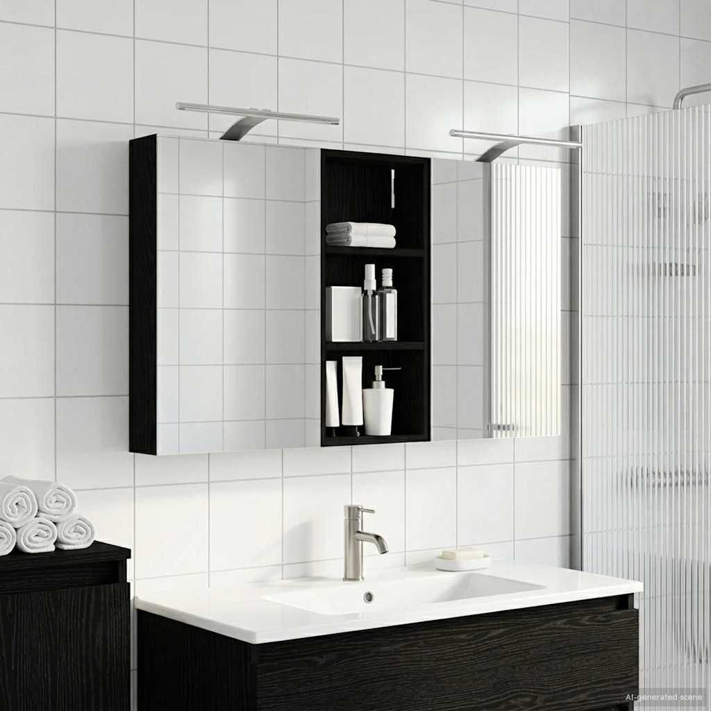 Maison Exclusive - Badezimmerschrank-Set 3 pcs 110 x 10,5 x 60,5 cm Holzwerkstoff