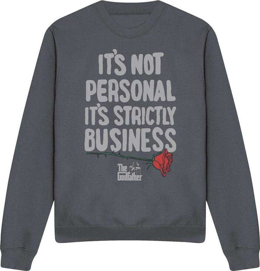 The Godfather - "Strictly Business" Sweatshirt für Herren/Damen Uni TV13120 (XL) (Holzkohle)