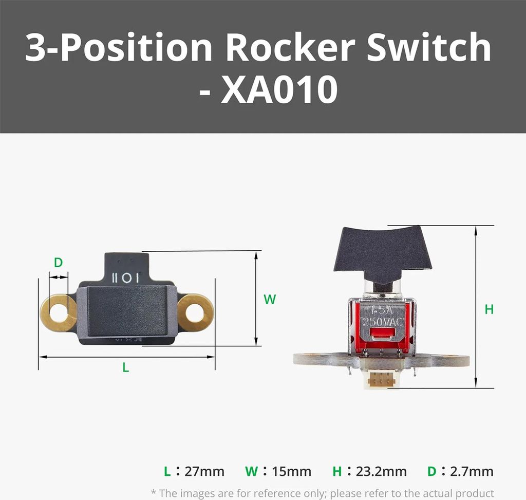 Bambu Lab Cyberbrick 3-Positionen Pocker Switch Module with 3Pin SH1,0 Connector (1PCS) – XA010