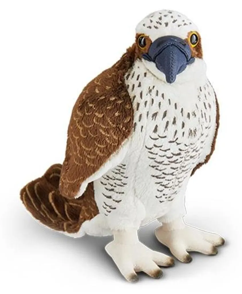 Peluche Pygargue à Queue Longue : Oiseau Doux sans Risque pour Bébé 25cm