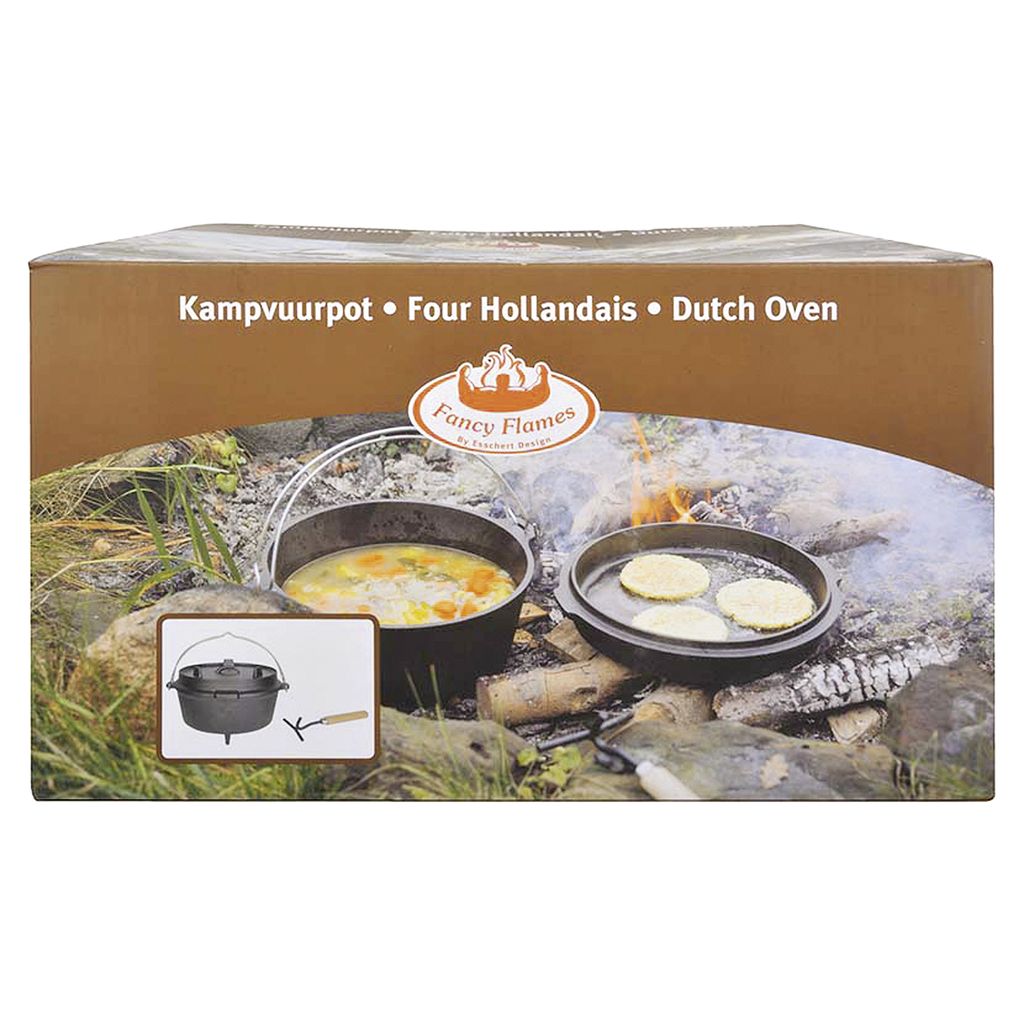 Esschert Design Dutch oven 12" Kochtopf aus Gusseisen; Produktbild 6