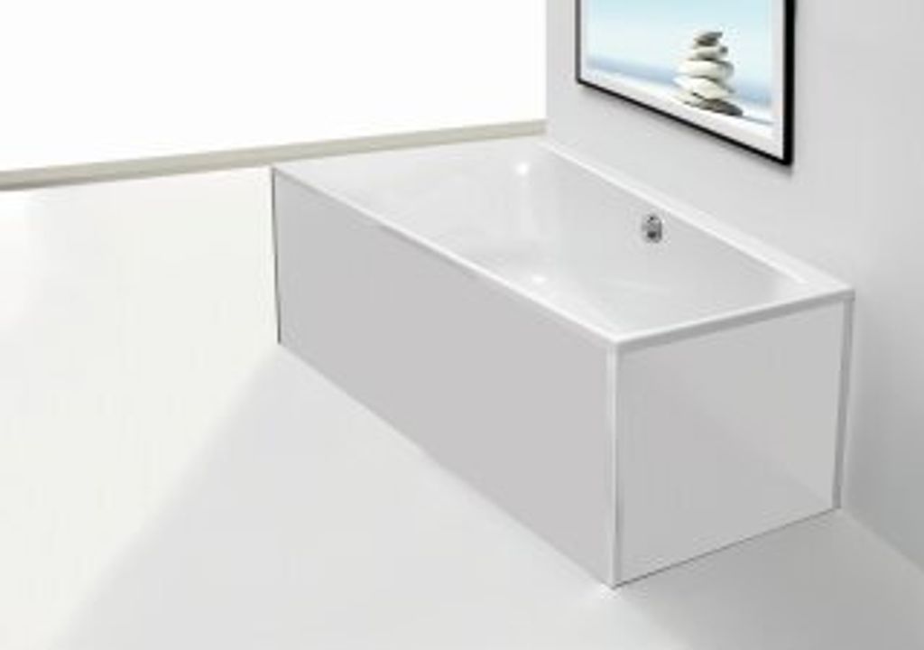 Hoesch Santee Glasverkleidung Vorwandvariante für Badewanne (6652) weiß - 47193.550