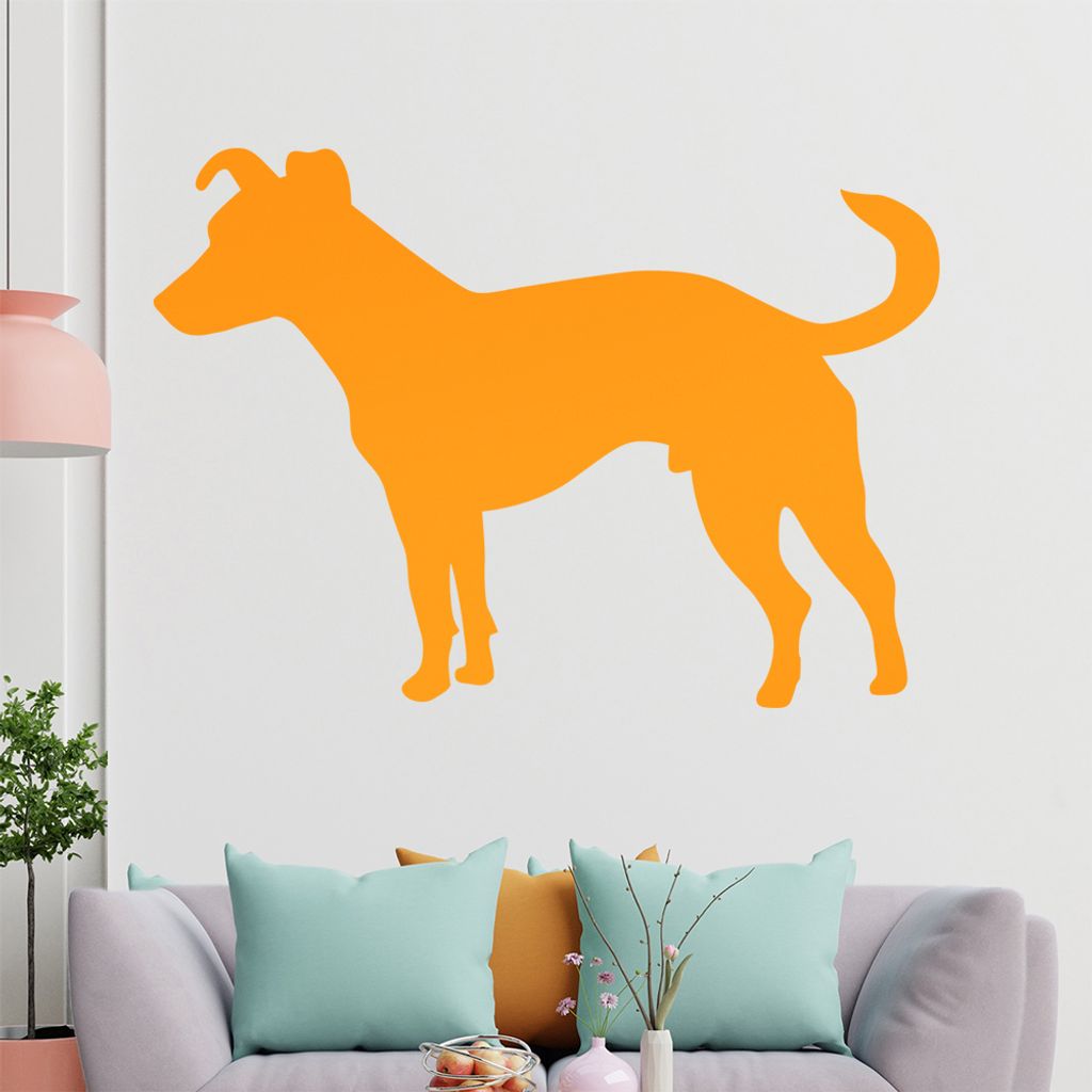 KIWISTAR Jack Russel Silhouette Wandtattoo in 6 Größen - Wandaufkleber Wall Sticker - Dekoration, Küche, Wohnzimmer, Schlafzimmer, Badezimmer