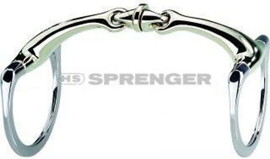 Sprenger D-Ring Gebiss Doppelt Gebrochen Dynamic RS WH Ultra 16 mm SENSOGAN Rollengebiss 120