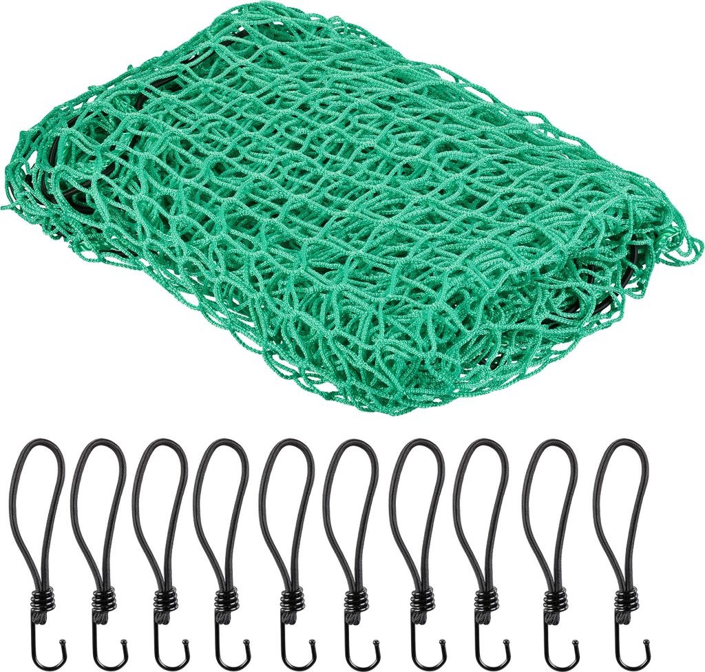 Relaxdays Anhängernetz 2,5 x 3,5 m, mit 10 Haken, Produktbild 
