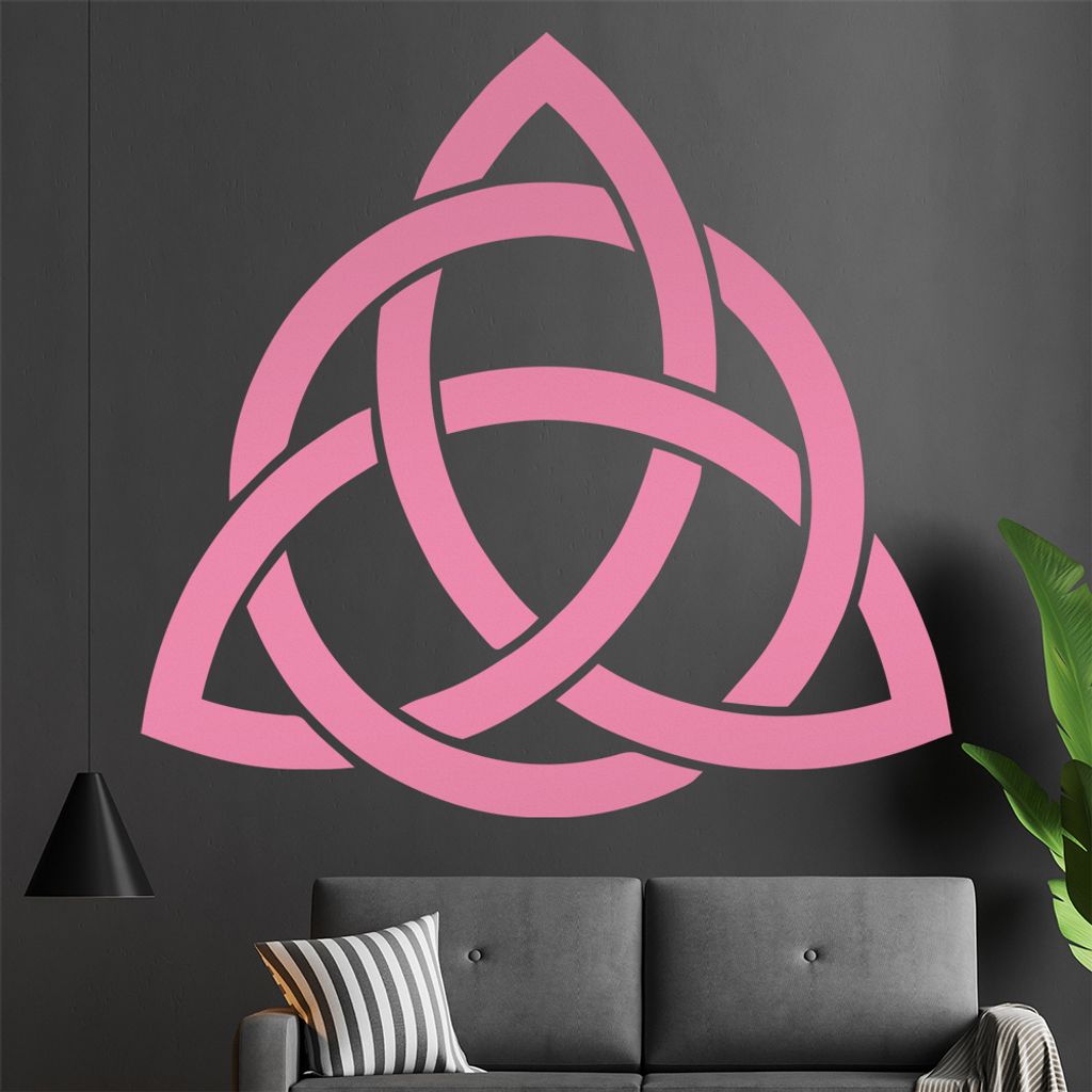 Triquetra Wandtattoo in 6 Größen - Wandaufkleber Wall Sticker - Dekoration, Küche, Wohnzimmer, Schlafzimmer, Badezimmer