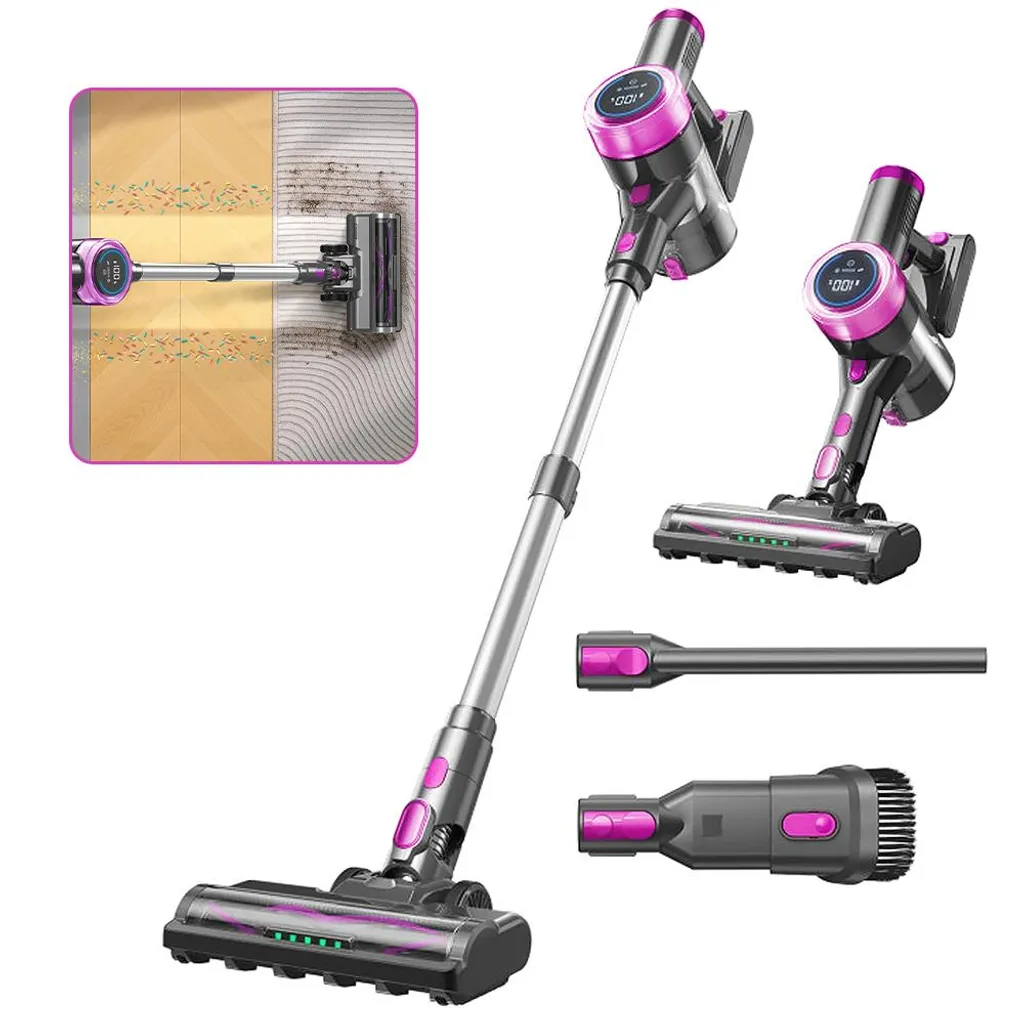 Aspirateur balai puissant avec 40 min d'autonomie et filtration HEPA