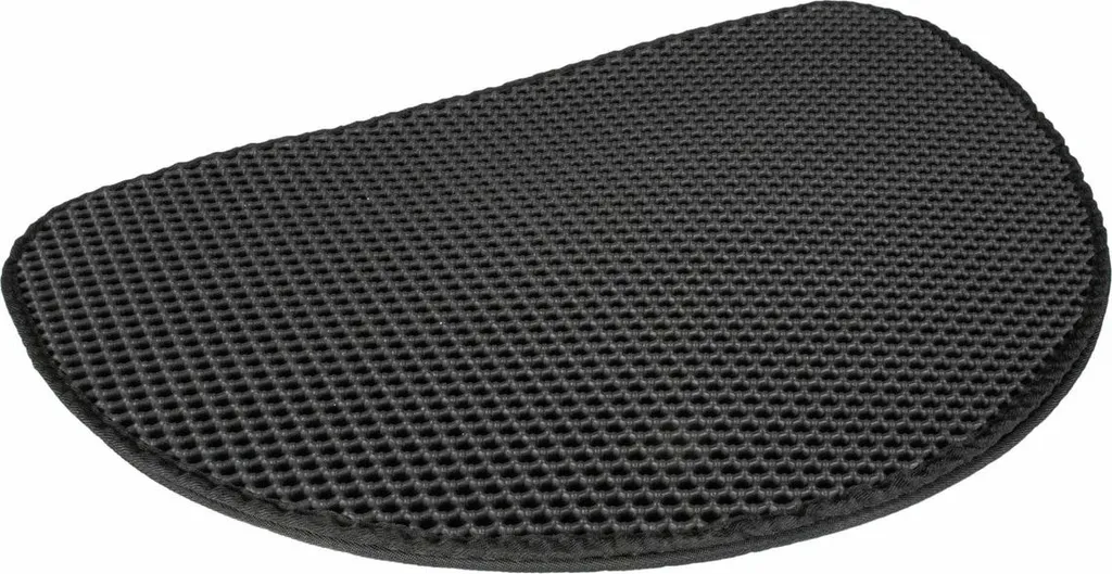 Tapis litière Duvo+ Swift noir demi-cercle antidérapant et efficace