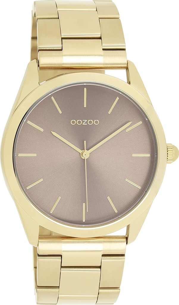 Oozoo dames- en herenhorloge, roestvrijstalen band, Productafbeelding 