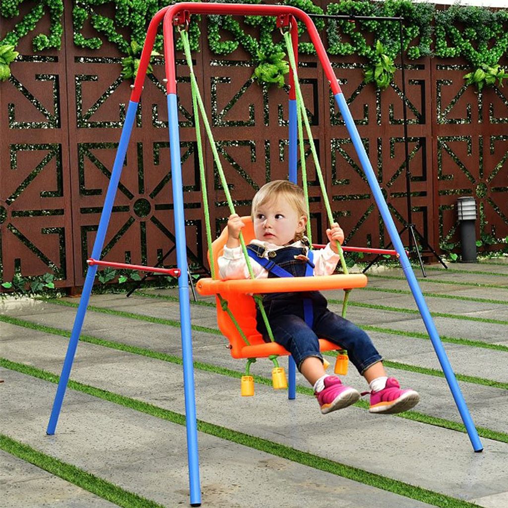 3 in1 Kinderschaukel Schaukel Gestell Gartenschaukel Produktbild 