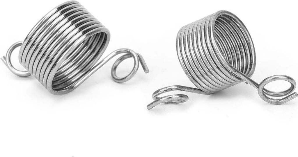 2 Stück Edelstahl Strick-Fingerring, Garnführungs-Fingerhut, Handarbeits-Zubehör, spiralförmig