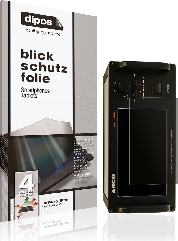 Blickschutzfolie für microHAM ARCO matt Schutzfolie Folie Display Schutz dipos